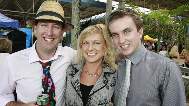 Rod Saunders, Brandi Murphy and Dave Harrington in 2009. Picture: Barry Leddicoat