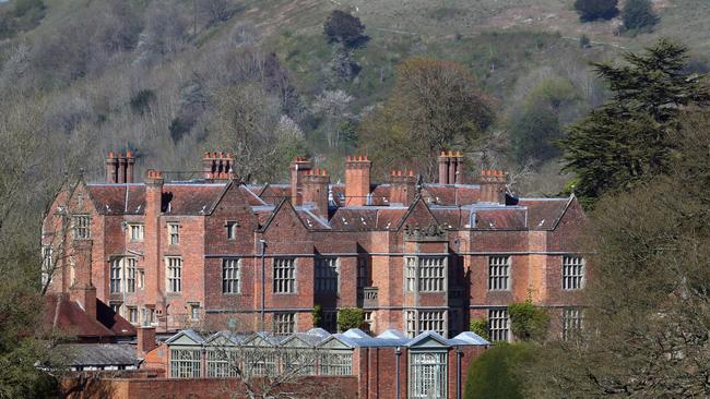 outside Chequers, the country residence where Britain's Prime Minister Boris Johnson is recovering after spending three days in intensive care with COVID-19. Picture: Catherine Ivill/Getty