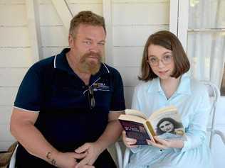 ANNE ON STAGE: Director David Sinnamon and actor Giselle Atlas bring the Anne Frank story to life at the Walter Reid Cultural Centre on Friday. Picture: Jann Houley