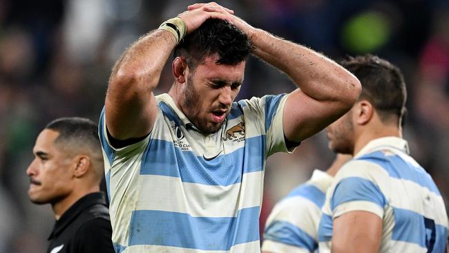 Argentina got smashed by the All Blacks in the semifinals. (Photo by Hannah Peters/Getty Images)