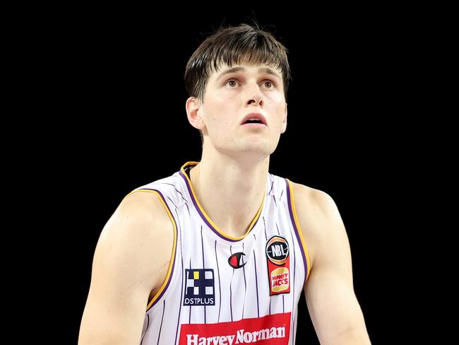 AUCKLAND, NEW ZEALAND - DECEMBER 22: Alex Toohey of the Sydney Kings during the round 12 NBL match between New Zealand Breakers and Sydney Kings at Spark Arena, on December 22, 2023, in Auckland, New Zealand. (Photo by Phil Walter/Getty Images)