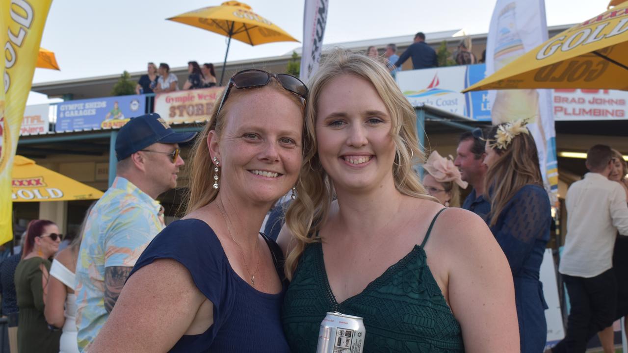 (Left to right) Kathy Boyd and Grace Slade at the Brown Macaulay &amp; Warren Gympie Cup Day, 2021.