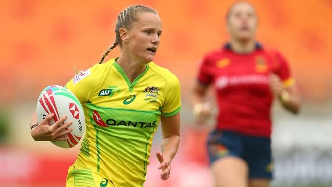 Sunshine Coast product Emma Sykes is making her mark on the women’s game. Picture: Jason McCawley/Getty Images