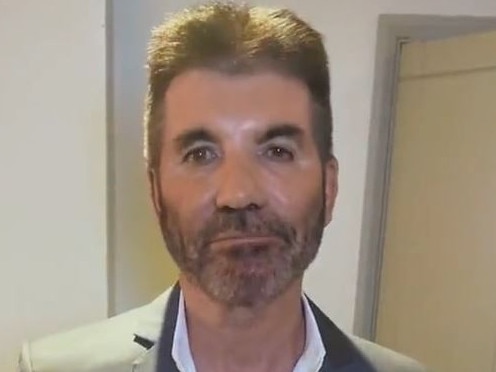 Simon Cowell looks unrecognisable in the video. Picture: Britain's Got Talent/Twitter