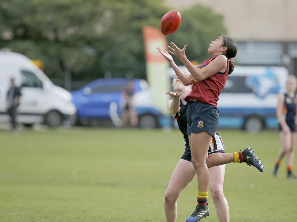 Fahan versus Scotch Oakburn in the Sports Association of Independent Schools Australian Rules girls grand final. Picture. PATRICK GEE