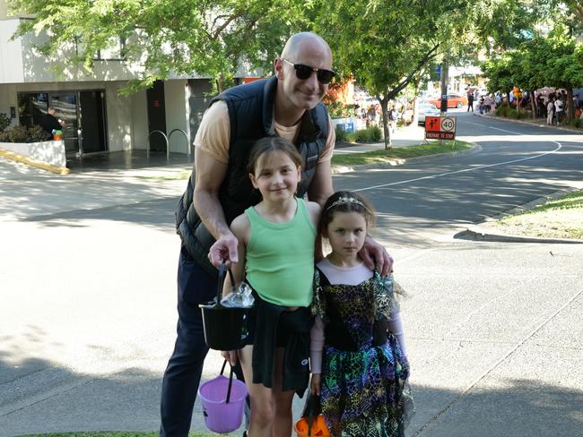 David, Annabel and Matilda at the Greythorn Halloween Festival.