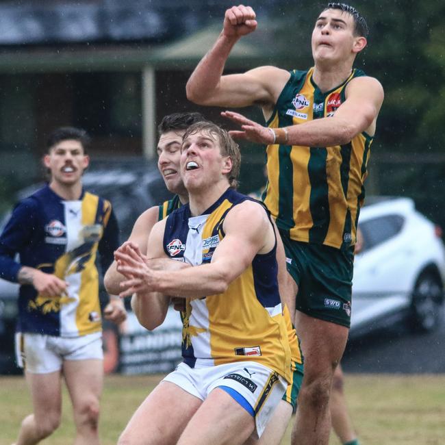 ‘Whack’: Mooroolbark's Jett Hartman has stood tall in defence this year. Picture: Davis Harrigan