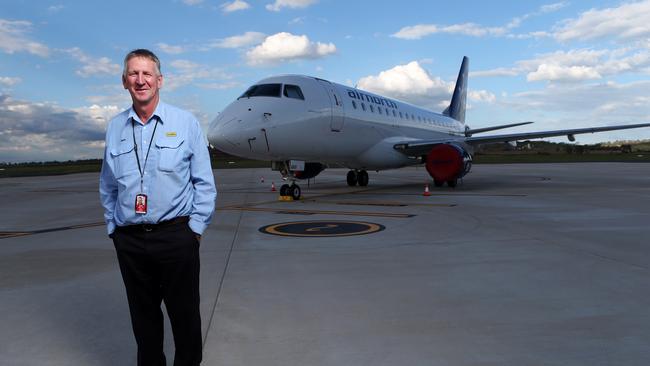 Denis Wagner photographed at Wellcamp Airport. Picture: Jack Tran