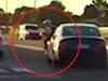 Audi mows down motorcyclist in road rage