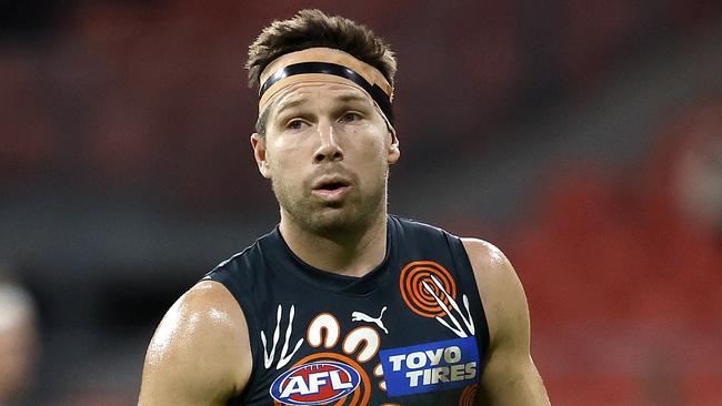 Giants Toby Greene during the Sir Doug Nicholls Round match between the GWS Giants and Western Bulldogs at Engie Stadium on May 18, 2024. Photo by Phil Hillyard (Image Supplied for Editorial Use only - **NO ON SALES** - Â©Phil Hillyard )