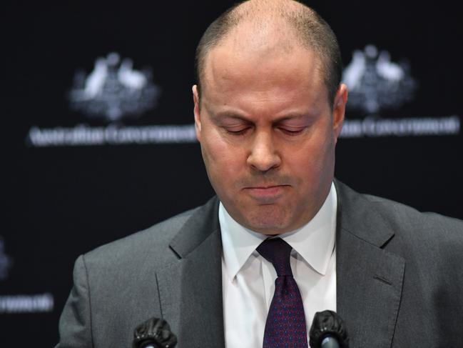 Josh Frydenberg releases his July economic statement. Picture: Getty Images.