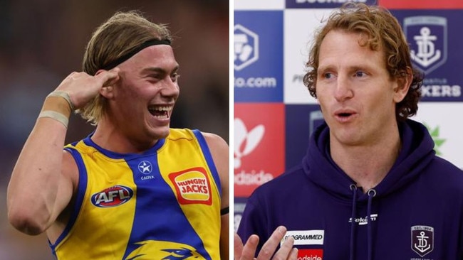 Harley Reid and David Mundy. Photos: Getty Images