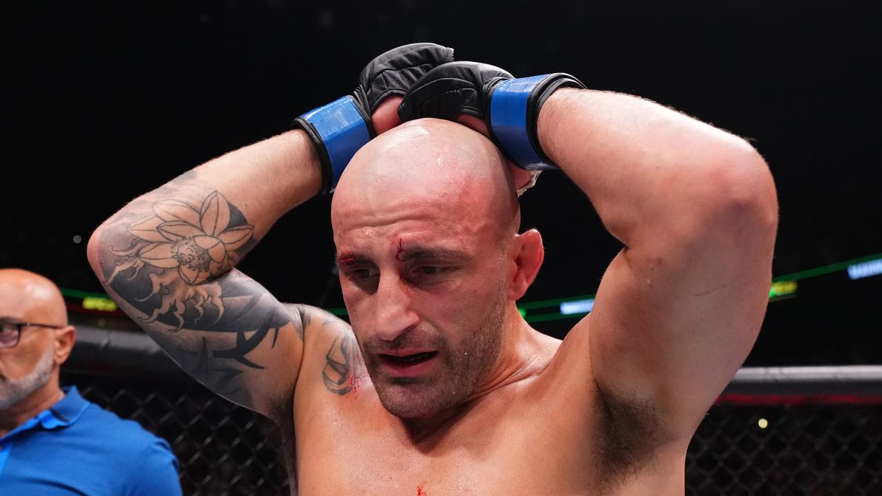 The Australian was devastated by his first-round defeat. (Photo by Chris Unger/Zuffa LLC via Getty Images)