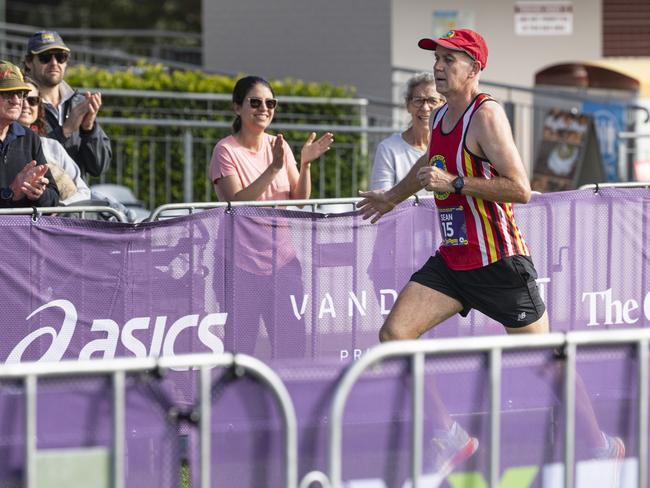 Sean Needham places second in the Toowoomba Marathon, Sunday, May 5, 2024. Picture: Kevin Farmer