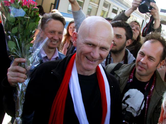 Belarus rights activist Ales Belyatsky, awarded the 2022 Nobel Peace Prize. Picture: AFP