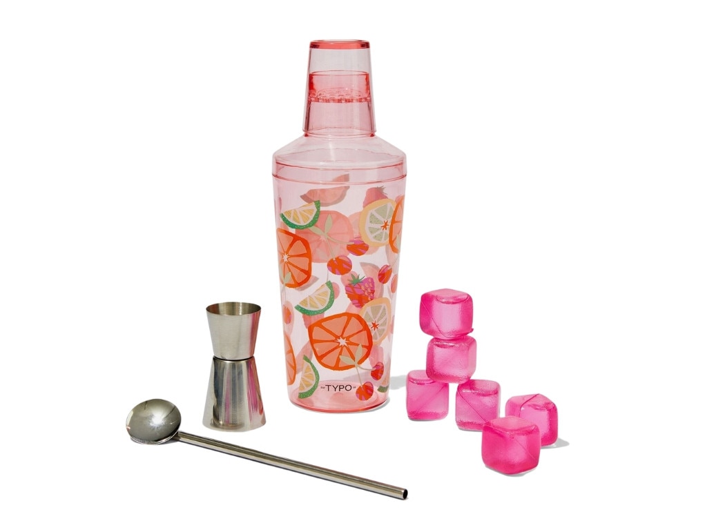 Typo Cocktail Shaker Set. Picture: Cotton On.