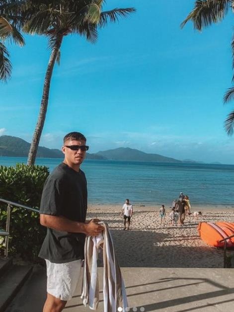 Canterbury centre Jake Averillo at Hamilton Island. Picture: Instagram.