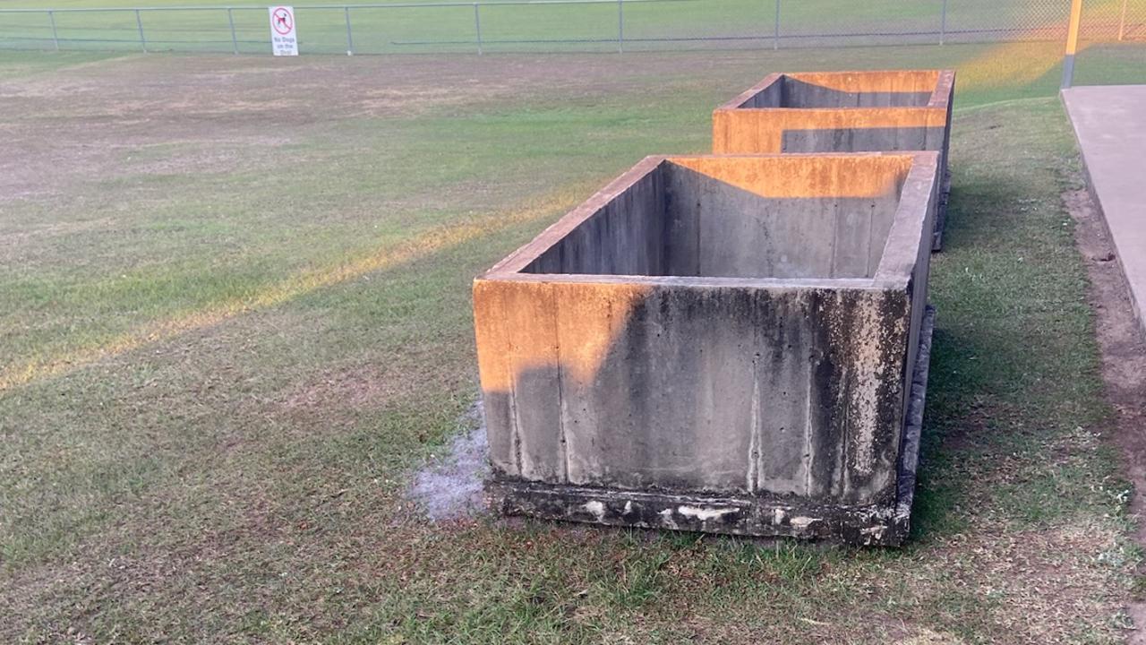 Palmerston cricket club’s bollards.