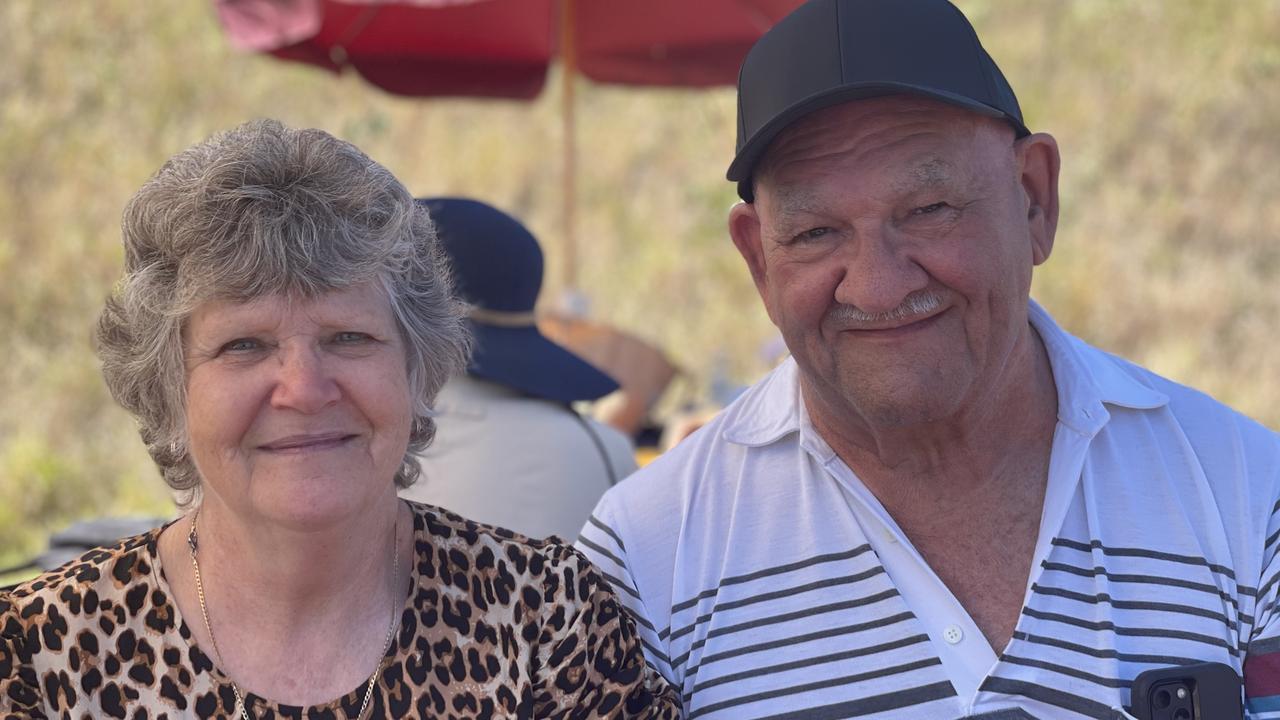 Rose and Peter Sama celebrate the impending opening of the Gympie Bypass at a community event on Saturday August 17, 2024.