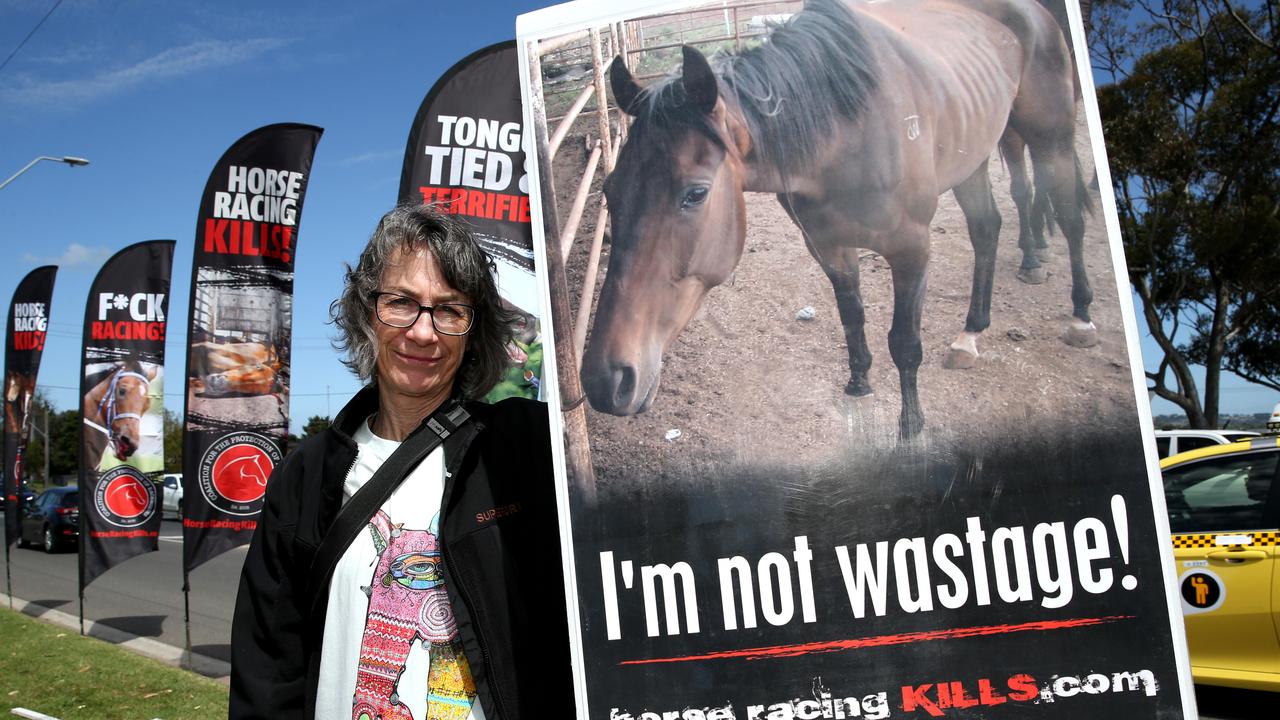 ‘I’m not wastage’: Protesters send message at Geelong Cup