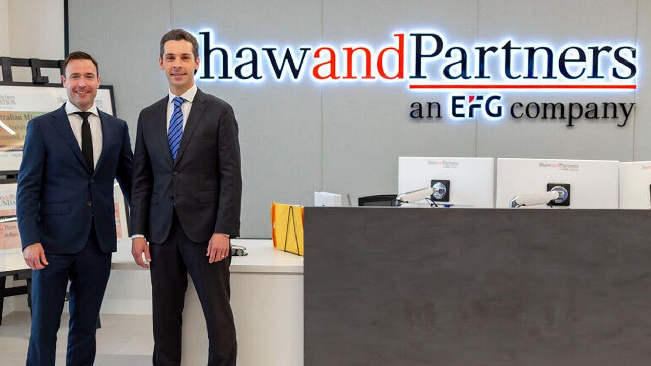 Shaw and Partners’ new senior portfolio managers, Stephen Lyle and Christopher Wollermann.