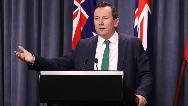 Mark McGowan says 'the government in NSW failed. They don't like to hear it and the commentators in NSW don't like to hear it, but they did'.   Picture: Jackson Flindell