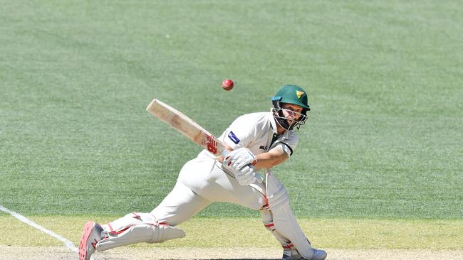 Matthew Wade continued his hot form with a rapid half-century for Tasmania. Picture: AAP