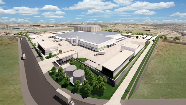 Artist's impression of the new Frucor Suntory factory at Swanbank