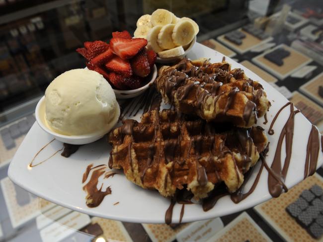 Edwards also broke into the Max Brenner cafe in Manly. Picture: Manly Daily