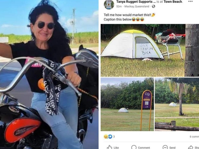 Real estate agent slammed over tent pic