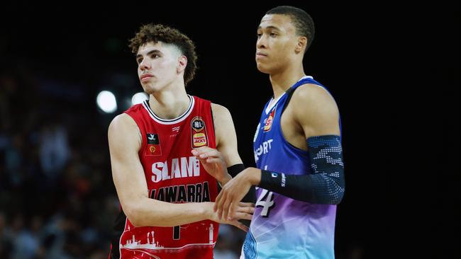 Could LaMelo Ball and RJ Hampton both go in the top five of the NBA draft after a season in the NBL? (Photo by Anthony Au-Yeung/Getty Images)