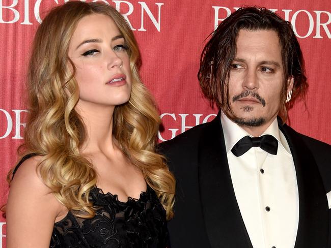 Amber Heard and Johnny Depp in 2015. Picture: Getty