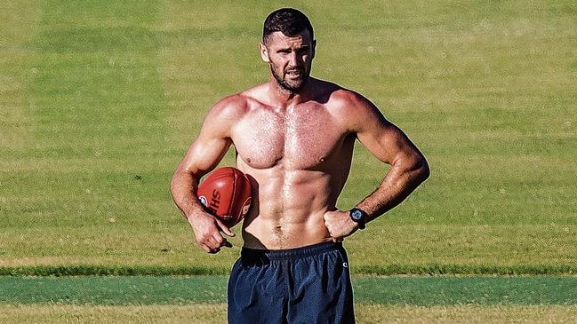 Unvaccinated West Coast star Jack Darling continues to train away from the club. Picture: Supplied