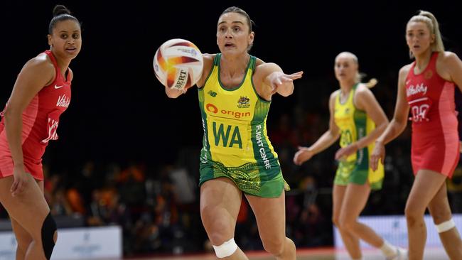 Liz Watson has been named in a full-strength Diamonds squad for the Constellation Cup against New Zealand starting in Melbourne next week. Photo: Getty Images