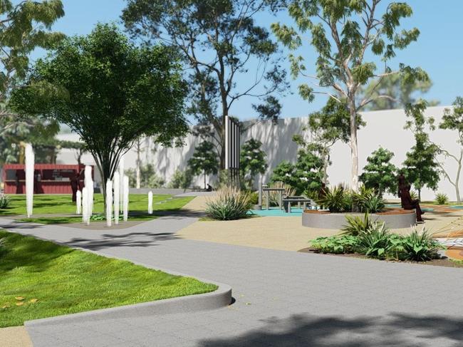 A new community space in the Alice Springs CBD. Alice Springs Town Council has unveiled new designs as part of the town's CBD rejuvenation project. Picture: Alice Springs Town Council