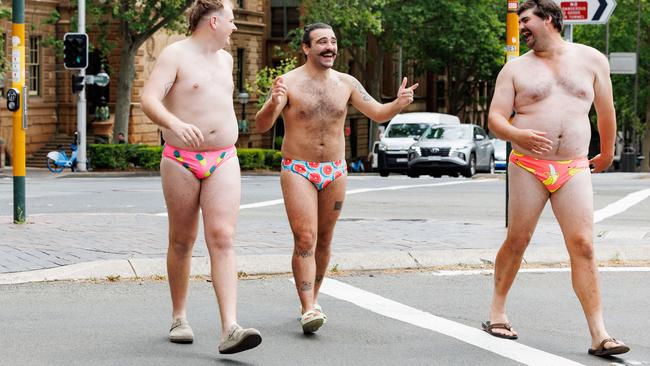 Sydney motorists got an early preview to the competition on Wednesday. Picture: David Swift/The Daily Telegraph.