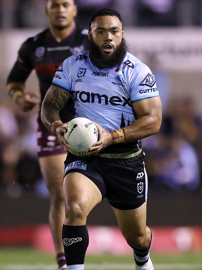 Siosifa Talakai tore Manly to shreds. (Photo by Cameron Spencer/Getty Images)