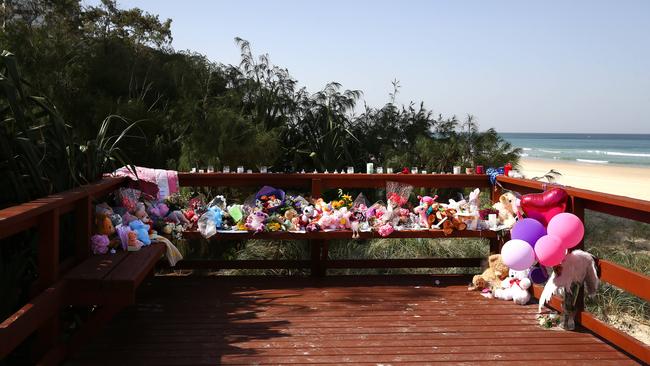 Memorial to the child. Pics Adam Head