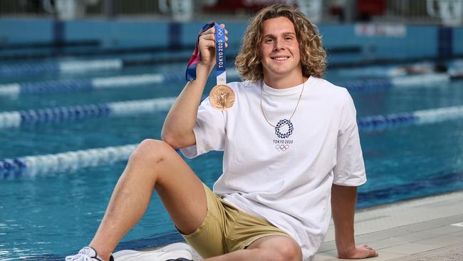 Olympic swimmer and bronze medallist at the Tokyo Olympics, Isaac Cooper. Picture: Zak Simmonds