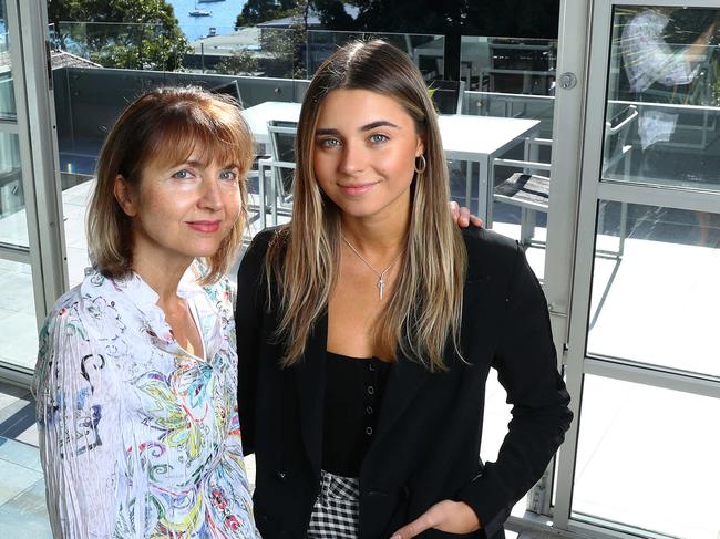 21/6/19: Joanna Laferla and her daughter Yvette at their home at Mosman, Sydney. The upper end of the housing market has proved to be the most resilient from the downturn and is expected to lead the recovery. John Feder/The Australian.