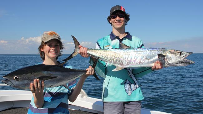 Sam and Kym Errity with a couple of nice pelagics.