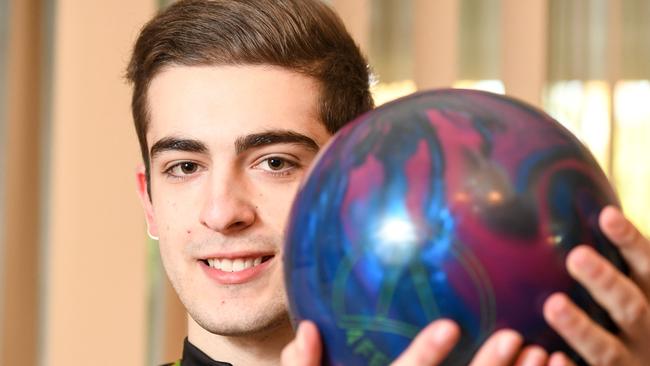 Daniel Perrella represented Victoria in the Junior Nationals in Ten Pin Bowling. Picture: Penny Stephens