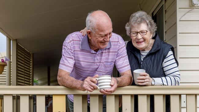 Australian Senior Citizen Couple Enjoying Life and Living Independently At Own Home. retirement generic