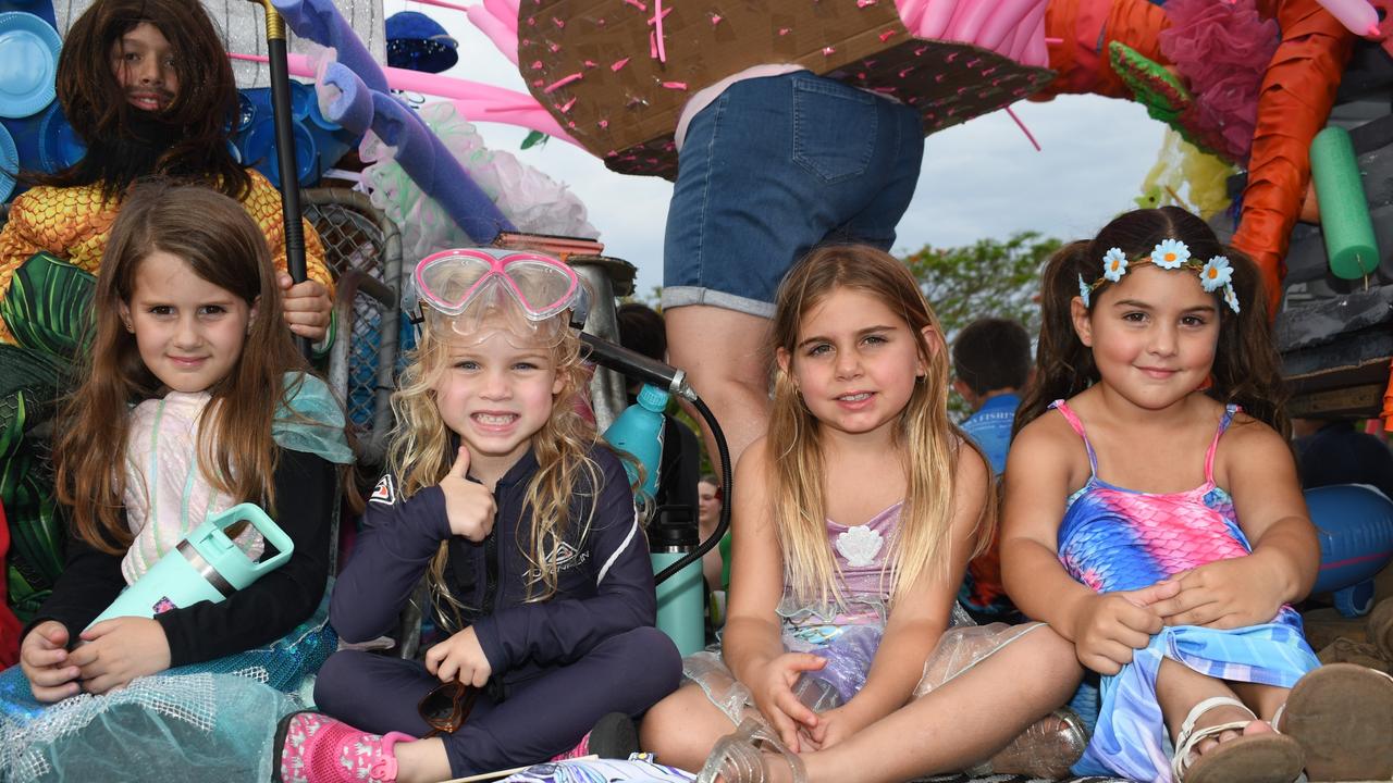Our Lady of Lourdes Primary School Ingham. Photographs from the Maraka Festival Street Parade around the Ingham central business district on Saturday. In an ‘Under the Sea’-themed celebration of all things Hinchinbrook, school students, community organisations, emergency responders and contestants vying for the prized Queen and Princess titles paraded around Rotary Park in the centre of the town. Picture: Cameron Bates