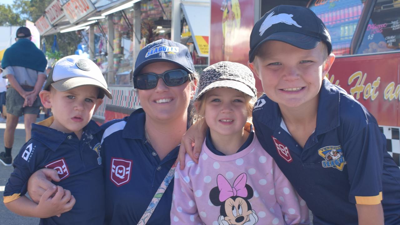 The Moncrieff family at the Yeppoon Show on Sunday. Picture: Aden Stokes