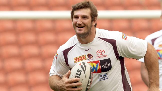 Dave Taylor at Broncos training. Photo: David Kapernick.