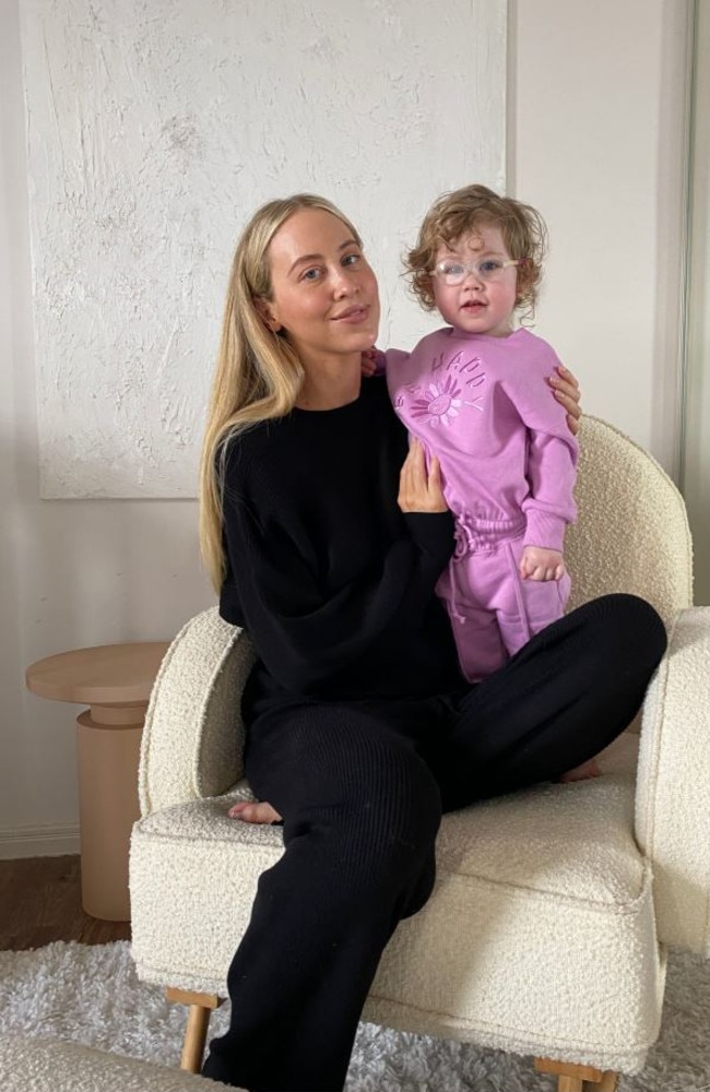 Amy with her daughter Aurora, two, is working with Best &amp; Less this Mother’s Day on their campaign to celebrate all mums. Picture: Supplied