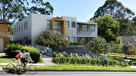 A number of development applications for childcare centres, like this one in Carlingford, have been lodged with local councils.