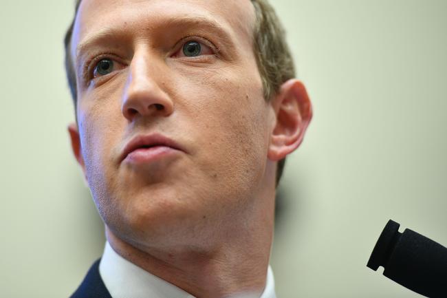 (FILES) In this file photo taken on October 23, 2019, Facebook Chairman and CEO Mark Zuckerberg testifies before the House Financial Services Committee in Washington, DC (Photo by MANDEL NGAN / AFP)