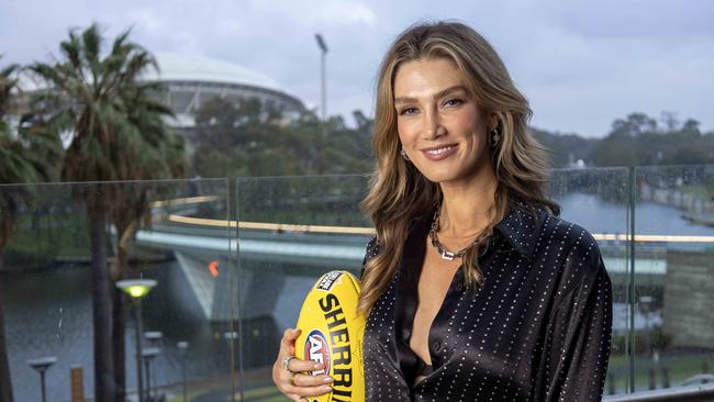 Goodrem headlined Gather Round Spectacular in Adelaide. Picture: Kelly Barnes